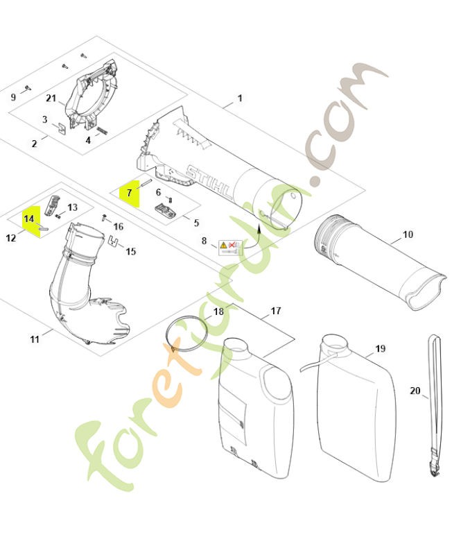 Goupille SA02-971-0300- Pièce détachée Stihl / Vicking