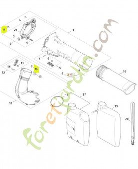 Vis is-p 4x16 9074-477-3025. Pièce détachée Stihl