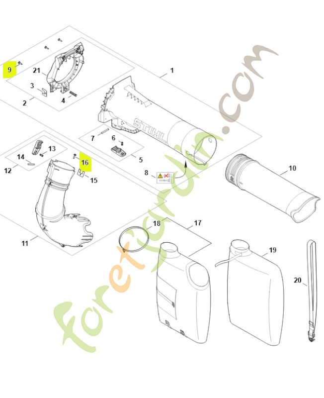 Vis is-p 4x16 9074-477-3025. Pièce détachée Stihl