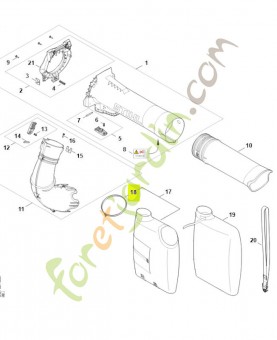 Serre-câbles SA07-988-9200- Pièce détachée Stihl / Vicking