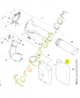 Housse pour sac de ramassage SA07-820-4800- Pièce détachée Stihl / Vicking