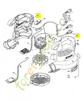 Carter de turbine 4811-700-4125- Pièce de détachée Sithl / Vicking