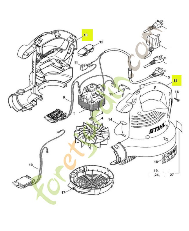 Carter de turbine 4811-700-4125- Pièce de détachée Sithl / Vicking