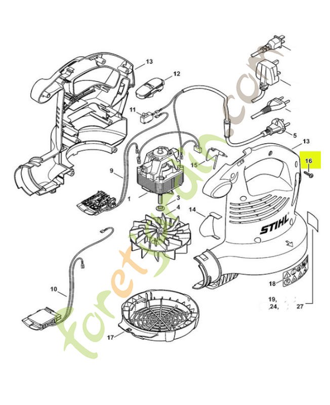 Vis taraud p5x20 9104-007-4289. Pièce de rechange Sithl / Vicking