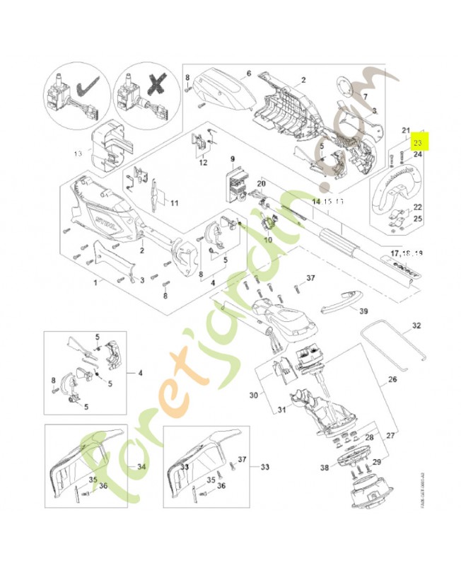 Vis is-m6x30 9022-341-1370. Pièce détachée Stihl