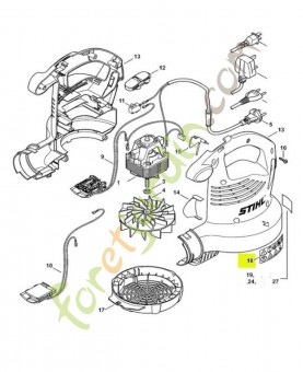 Autocollant avert. bge 0000-967-4006- Pièce de détachée Sithl / Vicking