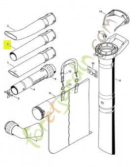 Buse (tube) 4229-708-6300 . Pièce de rechange Sithl