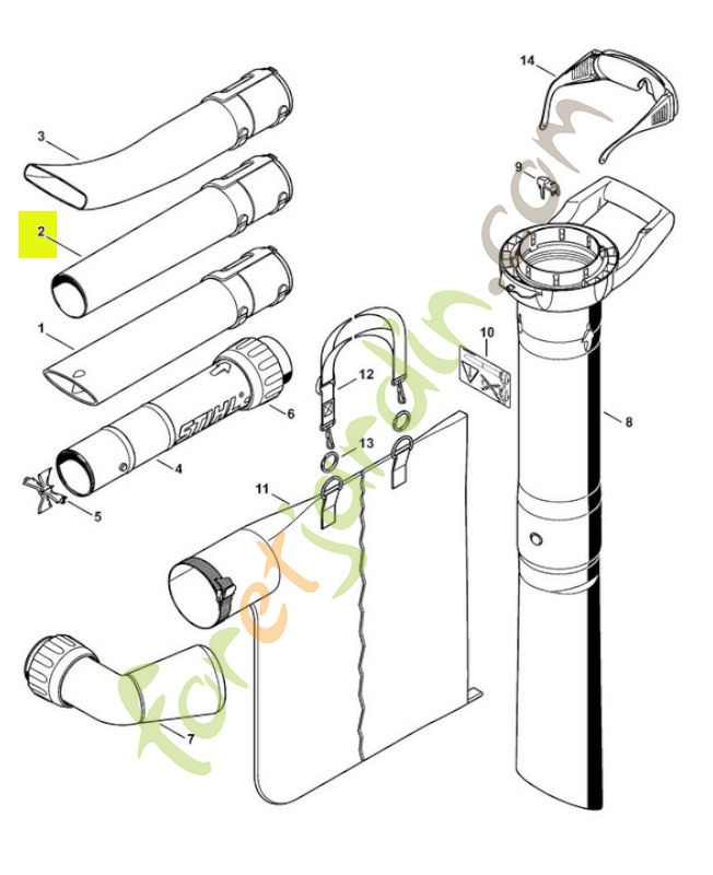 Buse (tube) 4229-708-6300 . Pièce de rechange Sithl