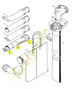 Tube 4811-760-8203 - Pièce détachée Stihl / Vicking