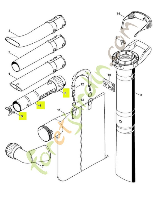 Tube 4811-760-8203 - Pièce détachée Stihl / Vicking