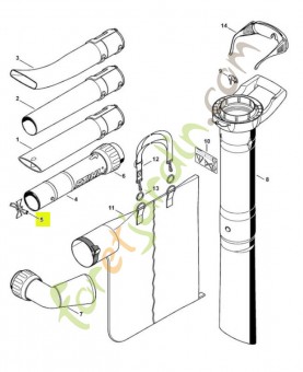 Grille 4241-703-5600. Pièce de rechange Sithl / Vicking