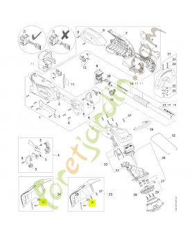 Vis cylindrique IS P6x14 Stihl ref. 9074-478-4405