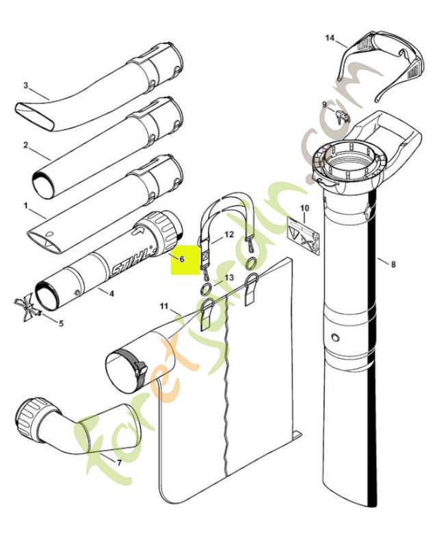 Ecrou-chapeau 4811-708-3101 - Pièce de détachée Sithl / Vicking