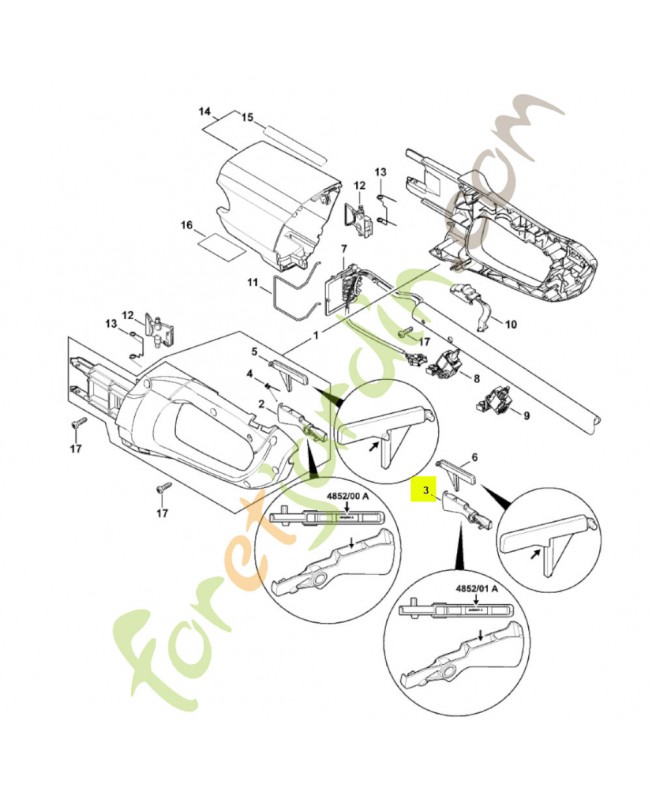 Levier de commande 4852-435-2401 - Pièce de détachée Sithl