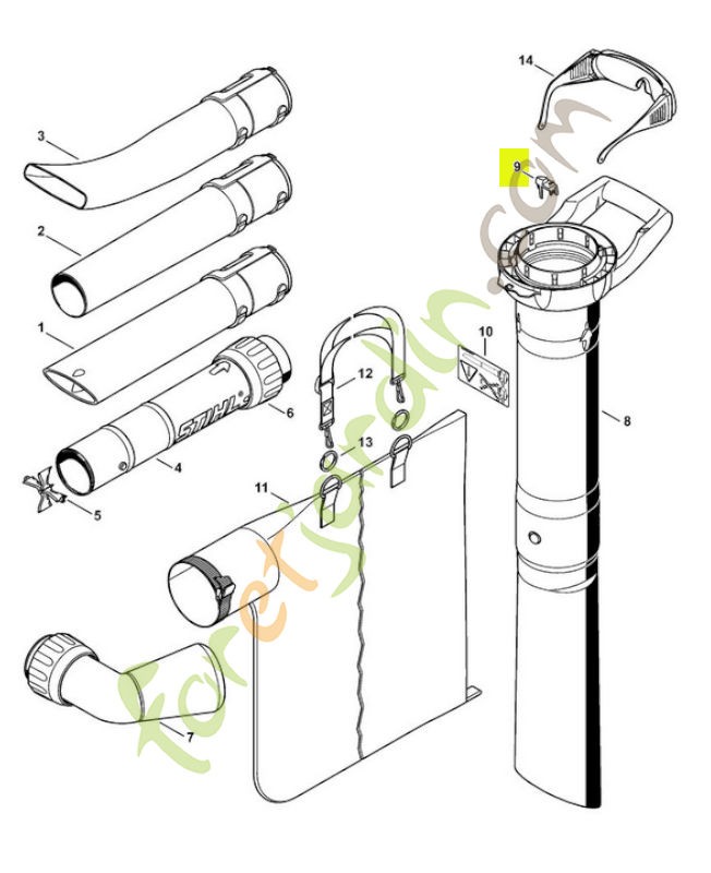 Levier encliquetage 4811-792-3700- Pièce de détachée Sithl / Vicking
