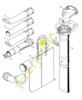 Bretelle BG 4227-710-9003. Pièce de rechange Sithl / Vicking