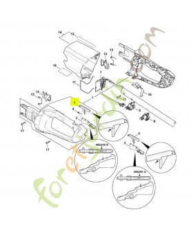 Blocage de gâchette de commande 4852-435-6302 - Pièce détachée Stihl