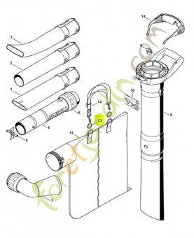 Anneau 0000-791-8400 - Pièce détachée Stihl / Vicking