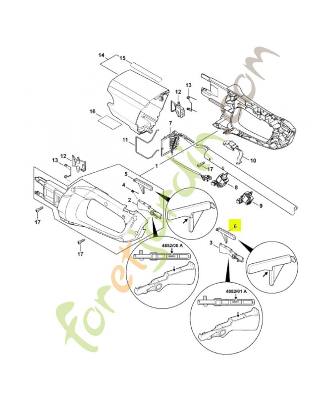 Blocage de gachette 4852-435-6300- Pièce de détachée Sithl