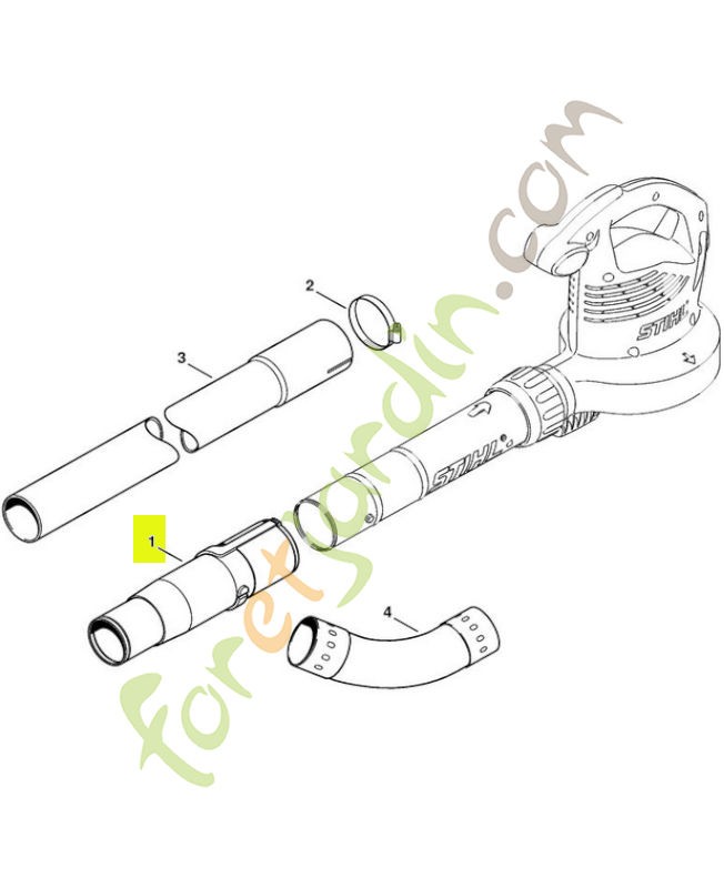Adaptateur 4241-708-0100- Pièce détachée Stihl / Vicking