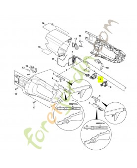 Commutateur Stihl ref. 4852-430-0502 Remplace référence 4852-430-0501