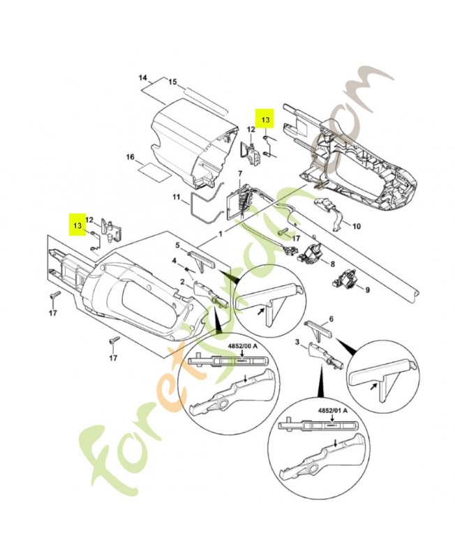Ressort coude 0000-998-0405- Pièce détachée Stihl