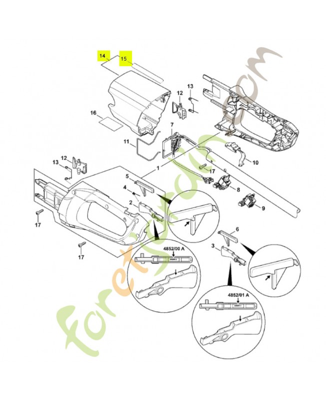 Recouvrement fsa 85 4852-600-3501- Pièce de détachée Sithl