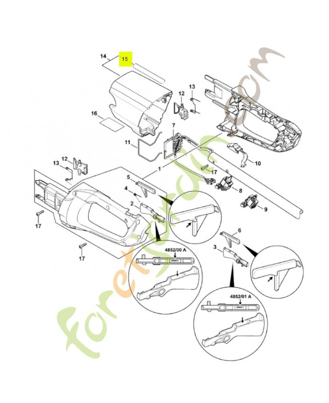 Pictogramme d'avertissement 0000-967-4023- Pièce de détachée Sithl