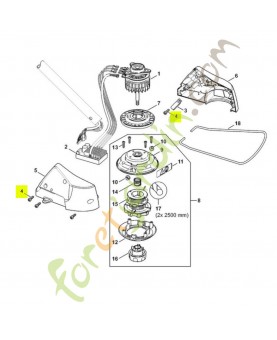 Vis cylindrique 9074-477-4132. Pièce de rechange Sithl