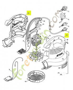 Carter de turbine 4811-700-4126. Pièce de rechange Sithl / Vicking