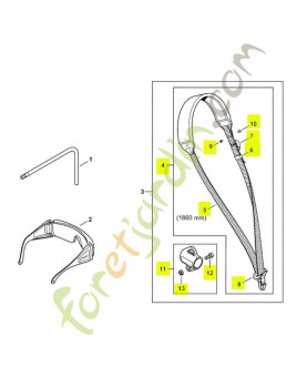 Harnais simple Stihl référence 4852-007-1000