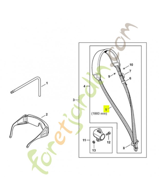 Sangle 25mm x 10m 0000-930-2241 - Pièce de détachée Sithl