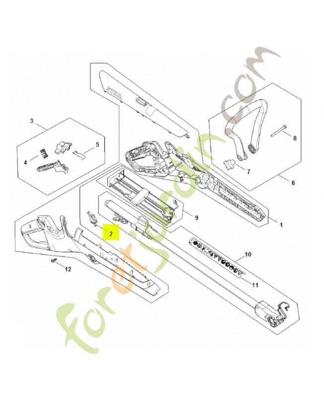 Commutateur FA10-435-0300- Pièce détachée Stihl
