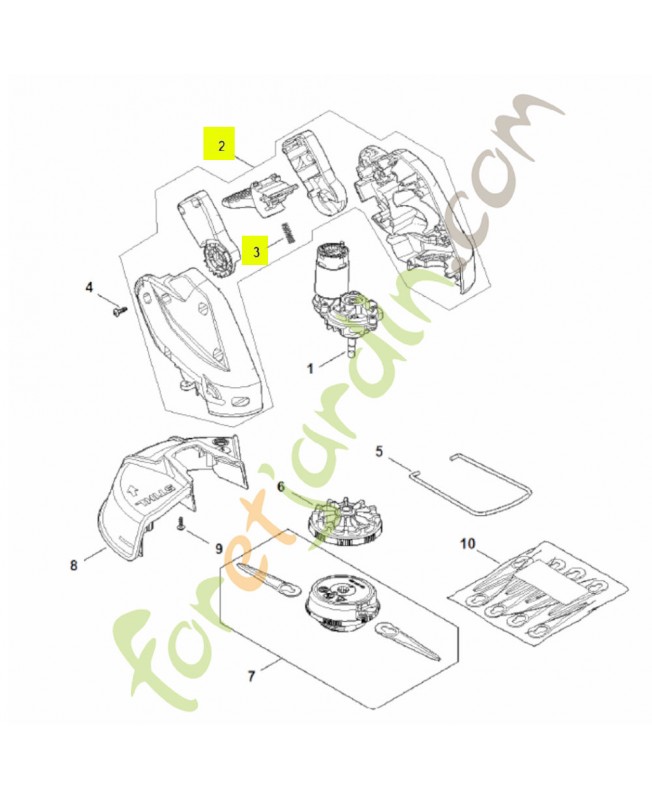 Carter moteur FA10-600-0800- Pièce détachée Stihl