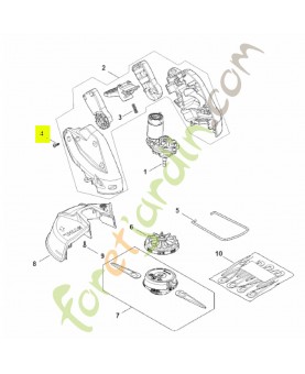 Vis is-p 4x16 9074-477-3025. Pièce détachée Stihl