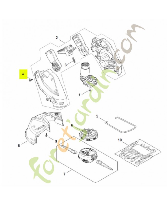 Vis is-p 4x16 9074-477-3025. Pièce détachée Stihl
