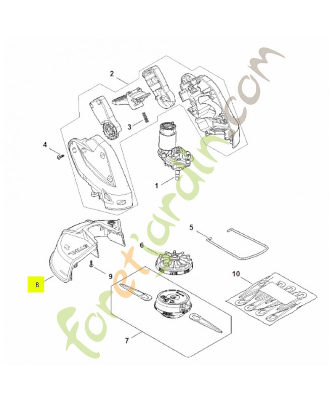 Pièce de protection FA10-710-8100- Pièce détachée Stihl