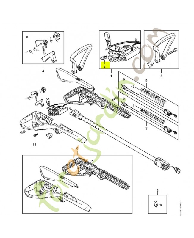 Clé d'activation 4511-405-7400. Pièce détachée Stihl