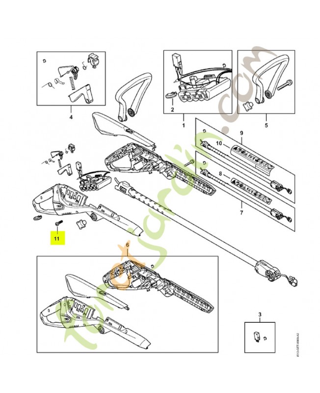 Vis cylindrique IS-P4x16 9074-478-3025. Pièce détachée Stihl