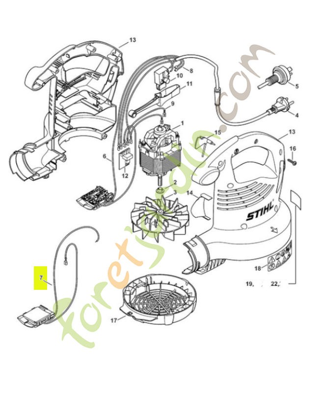 Faisceau de câbles 4811-440-3004. Pièce de rechange Sithl / Vicking