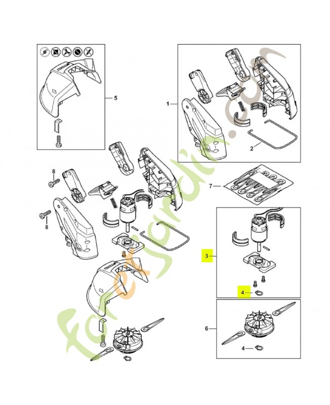 Moteur électrique 4512-600-0201- Pièce détachée Stihl