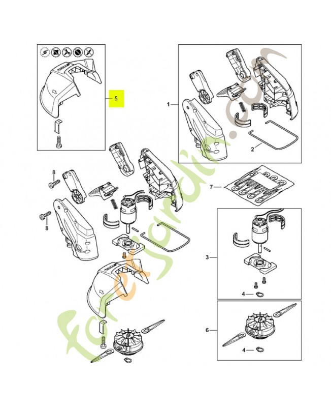 Capot protecteur 4512-710-8100- Pièce détachée Stihl