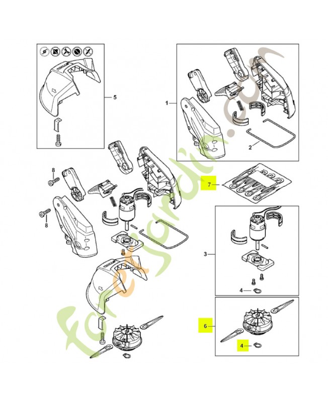 Tête faucheuse pour debroussailleuse  POLYCUT 2-2 4008-710-2102