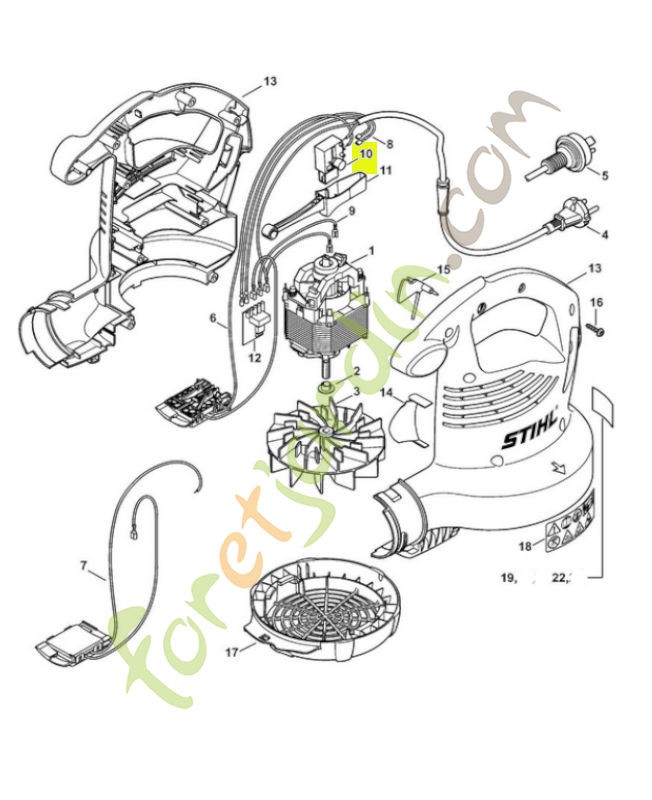 Interrupteur m/a 4811-435-0301. Pièce de rechange Sithl