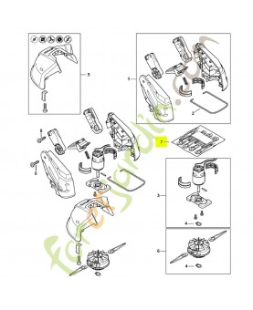 Jeu de 8 couteaux polycut 2-2 et 3-2 stihl réf. 4008-007-1000 en stock