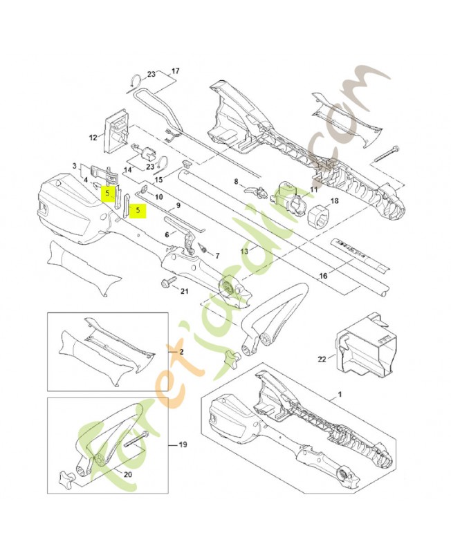 Ressort 4522-791-3100- Pièce détachée Stihl
