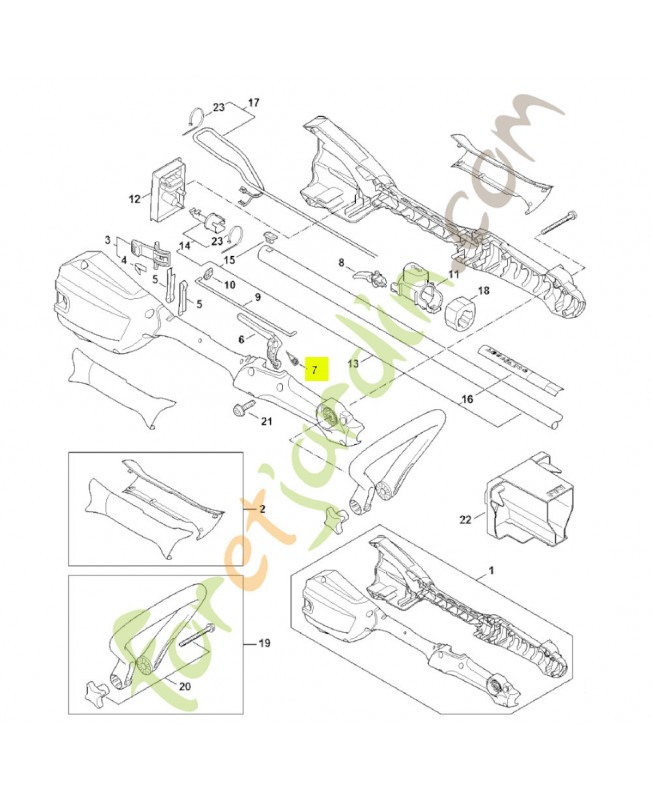 ressort 0000-998-0409- Pièce détachée Stihl
