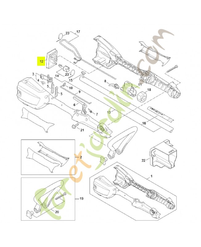 Module electronique 4522-430-1400- Pièce détachée Stihl