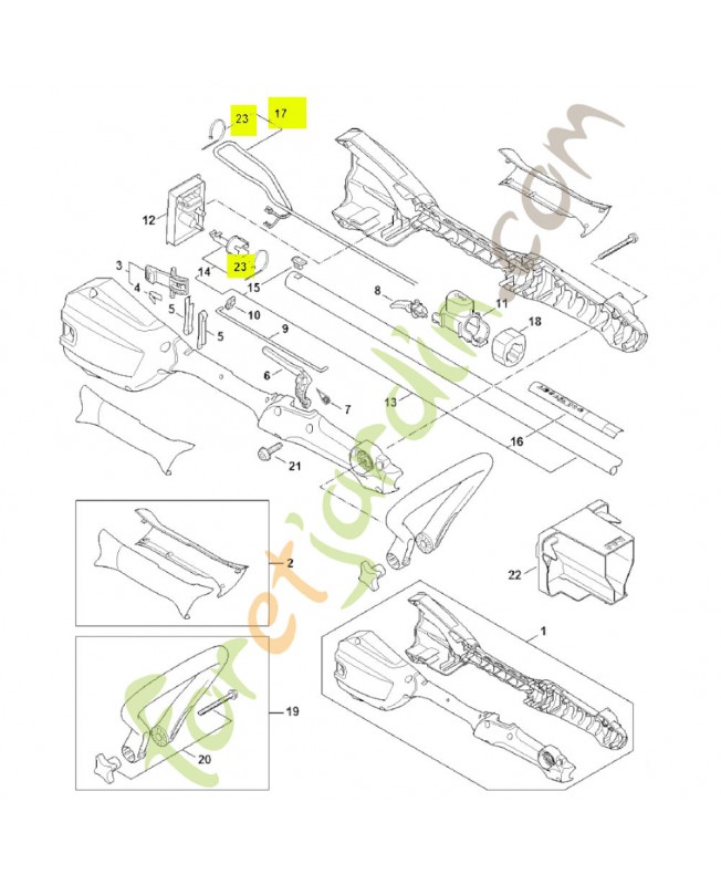 Faisceau de cables 4522-440-3001- Pièce détachée Stihl / Vicking