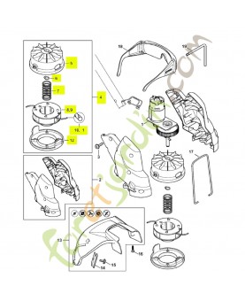 Tête faucheuse pour debroussailleuse  AUTOCUT C 2-2 STIHL référence 4008-710-2100 fsa 56